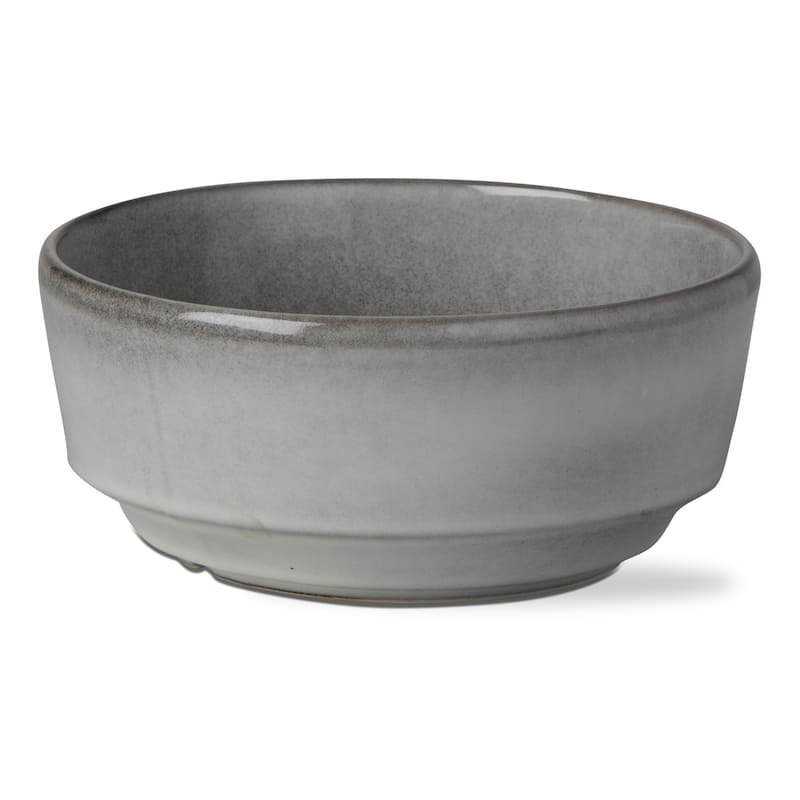 Stinson Large Light Gray Ceramic Serving Bowl 44oz Dishwasher Safe 3.25in H x 7.7in L x 7.7in W Everyday Use