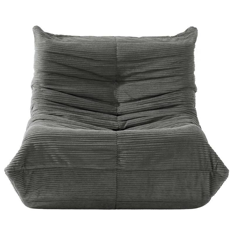 Moasis Cordury Fireside Bean Bag Chairs with Memory Foam for Adults