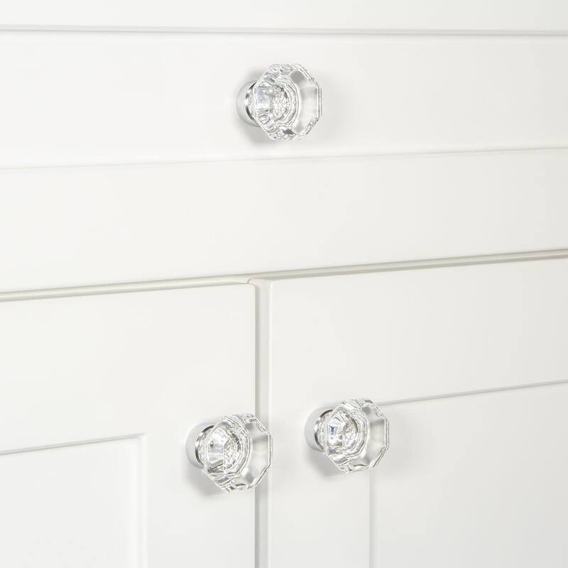 Grandeur CHAM-CRYS-KNOB Chambord 1-3/8" Faceted Geometric Luxury