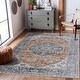 preview thumbnail 9 of 118, Hauteloom Manhattan Machine Washable Oriental Persian Medallion Vintage Distressed Area Rug 2'7" x 10' - Rust, Mustard, Olive, Light Blue, Off White