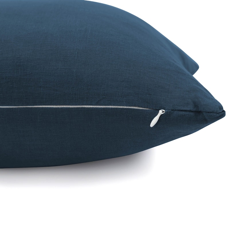 100% French Linen Throw Pillow Sham by BOKSER HOME