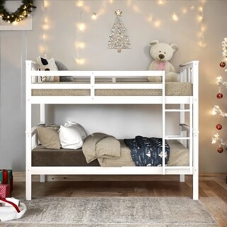 Full over Full Bunk Bed with Ladder