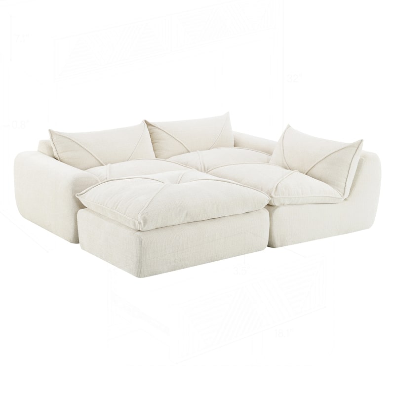 Comfortable Compressed Sofa with Versatile Design and Premium Materials