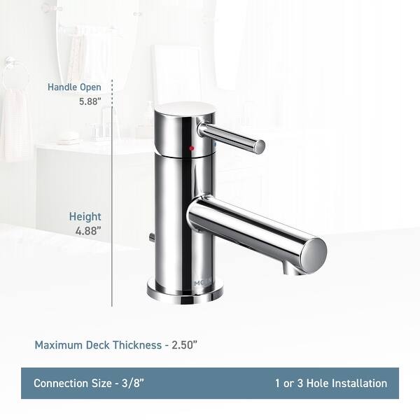 Shop Moen 6191 Align 1 2 Gpm Single Hole Bathroom Faucet With Pop