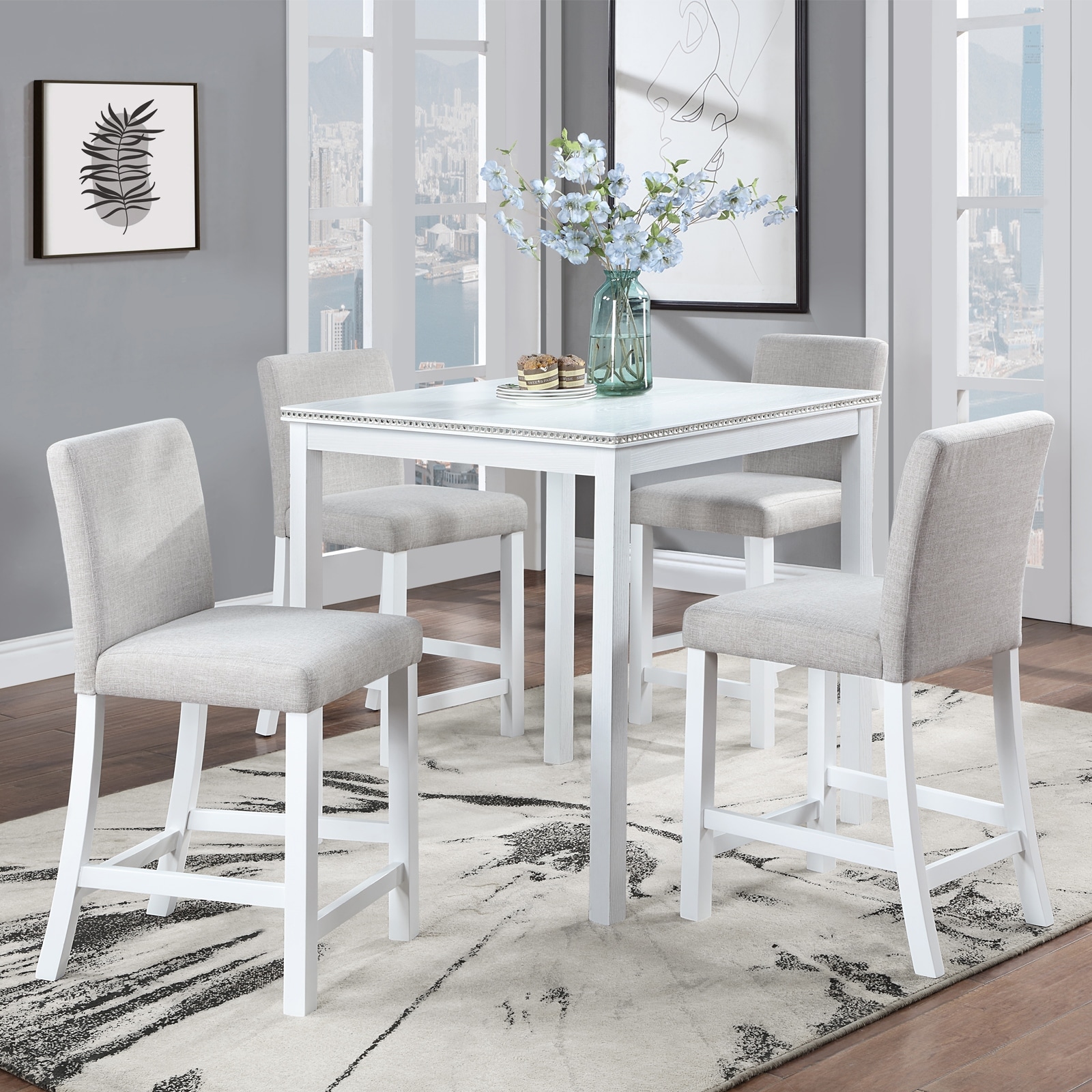 4 person counter height table best sale