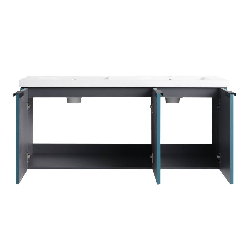 BNK 36''/48'' Single Bathroom Vanity With Sink, Floating Bathroom Vanity with Soft Close Door