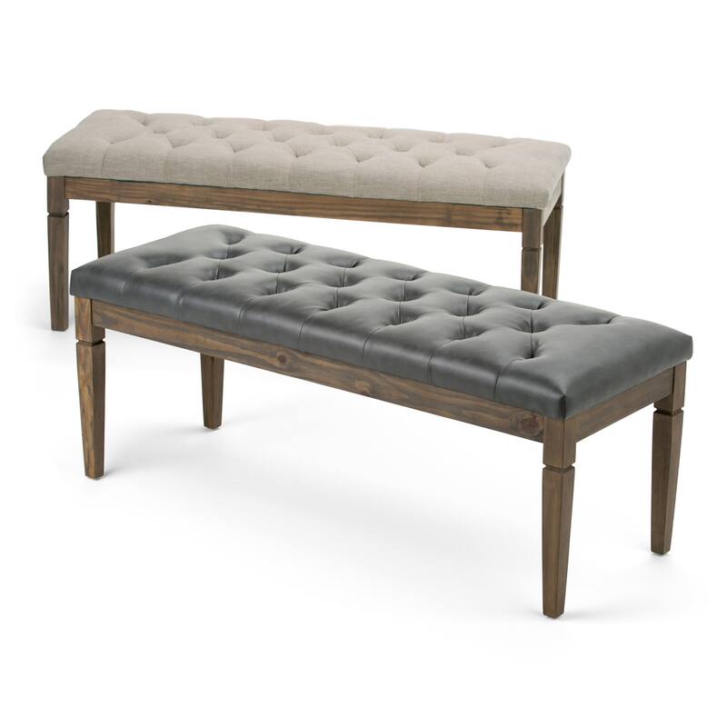 WYNDENHALL Hopewell 48 inch Wide Traditional Rectangle Ottoman Bench
