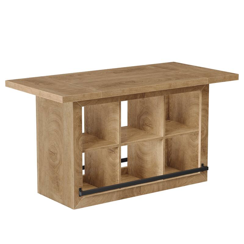 Kitchen Island with Storage, Counter Height Kitchen Island Table