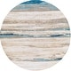 preview thumbnail 23 of 24, Sojourn Modern Wool/Viscose Hand-Tufted Area Rug Ocean - 10' Round