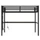 preview thumbnail 8 of 16, Metal High Loft Bed with Built-in Desk,Charging Station and LED Light