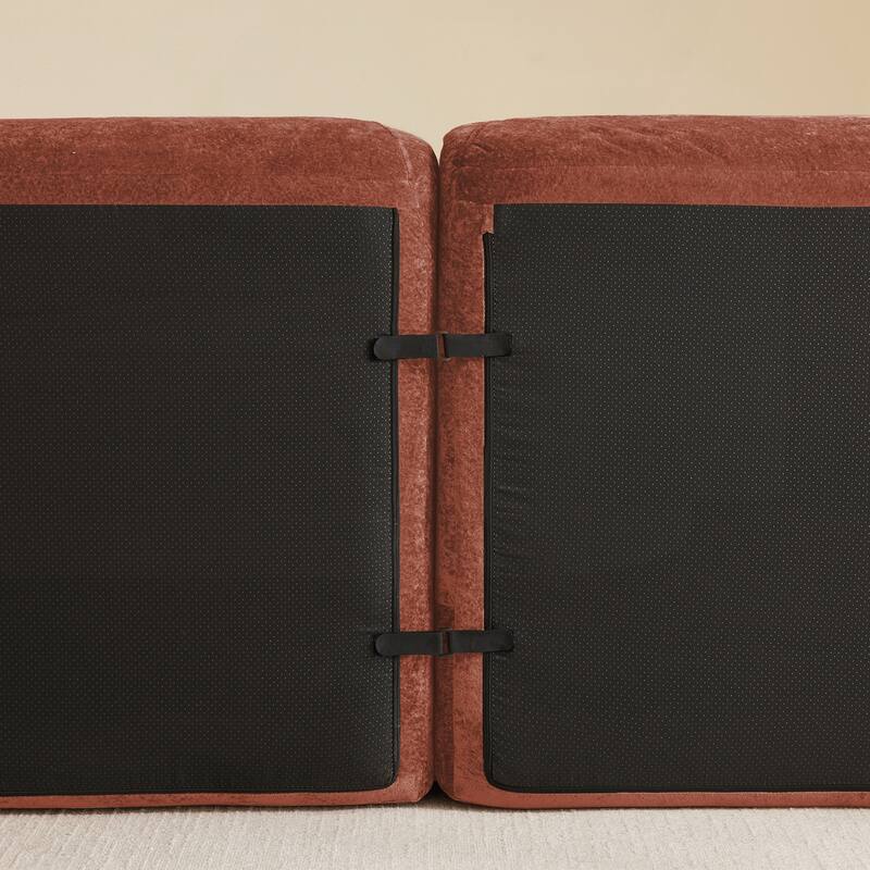 Sofa Couches With boneless Sofa,Soft Velvet Fabric,Bottom Anti-Slip Design