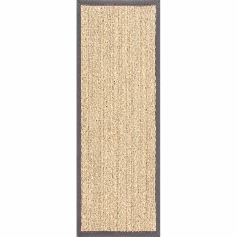 Nuloom Geometric Natural Fiber Seagrass Chevron Area Rug