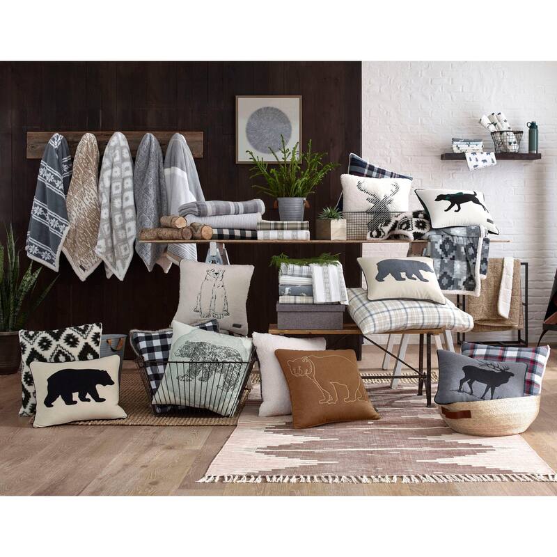 Eddie Bauer Elk Charcoal Breakfast Pillow