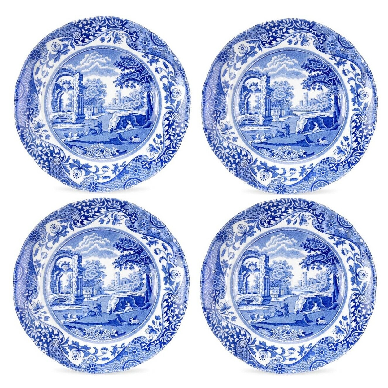 Spode Blue Italian 7.5 Bone China Salad Plate