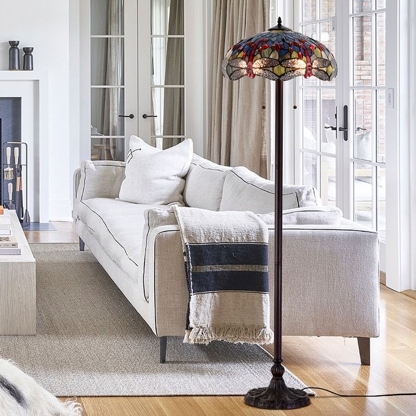 Hailey Tiffany style Floor Lamp On Sale Bed Bath Beyond 10139125