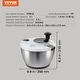 preview thumbnail 7 of 5, VEVOR Stainless Steel Salad Spinner One-handed Easy Press Large Vegetable Dryer Washer for Greens, Herbs, Fruits, No BPA