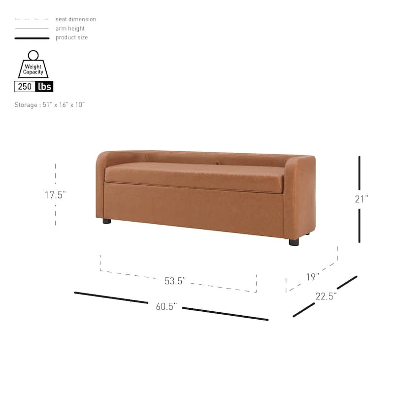 NPD Furniture Wendy Storage Bench