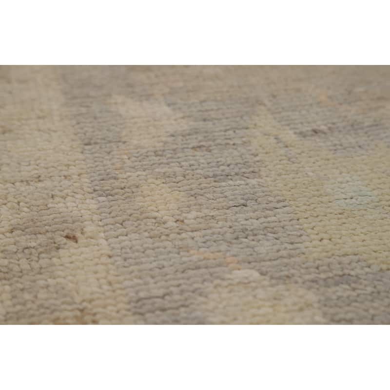 Oushak Turkish Area Rug Hand-Knotted Wool Carpet - 7'9"x 9'11"