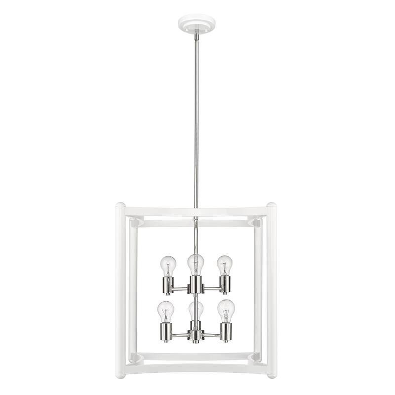 Coyle 6-light White Pendant