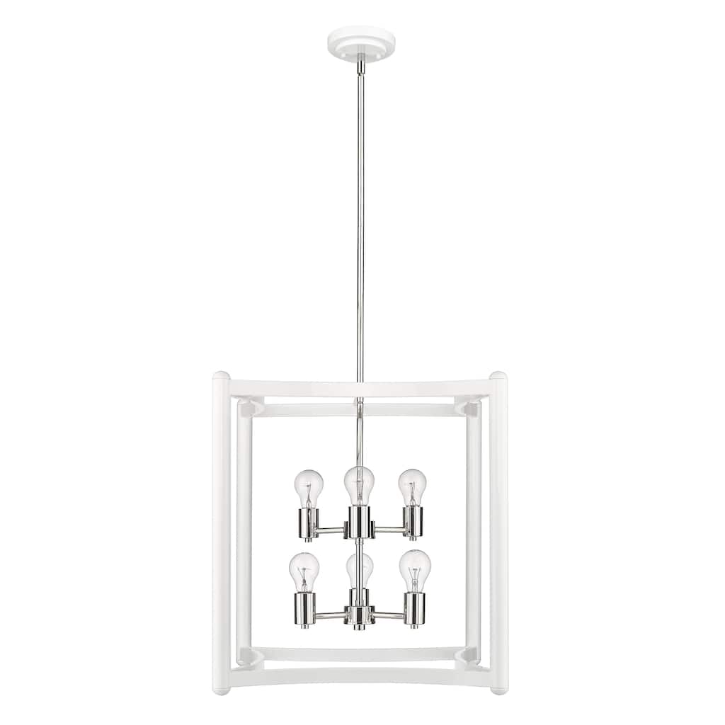 Coyle 6-light White Pendant