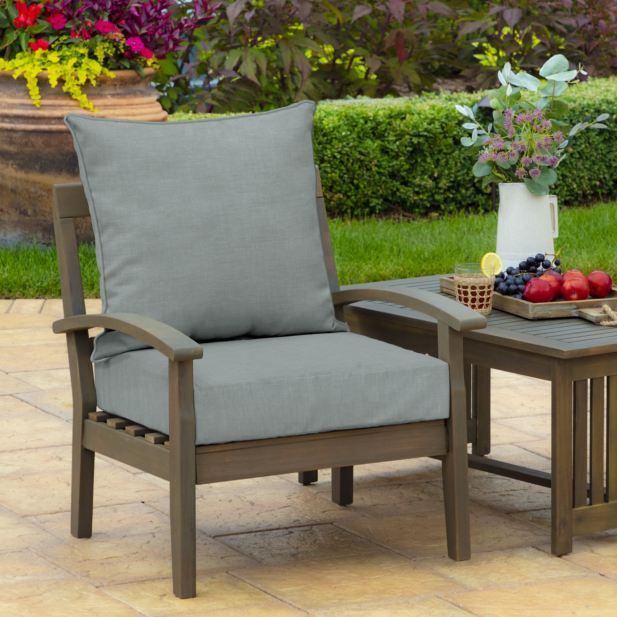 Arden Selections 24 inch Outdoor Deep Seat Cushion Set On Sale