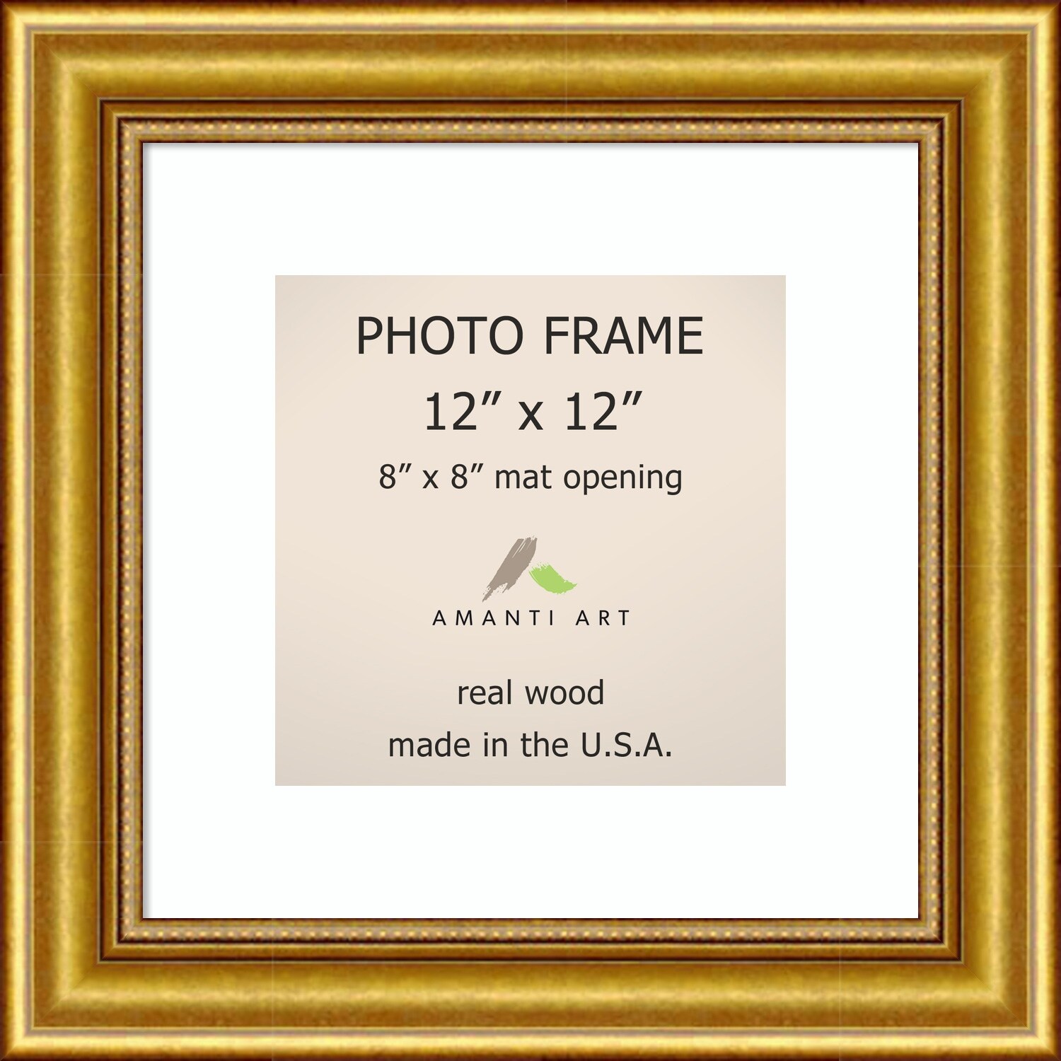 Gold Ornate 12x12 Picture Frame 12x12 Frame 12 by 12 with glass