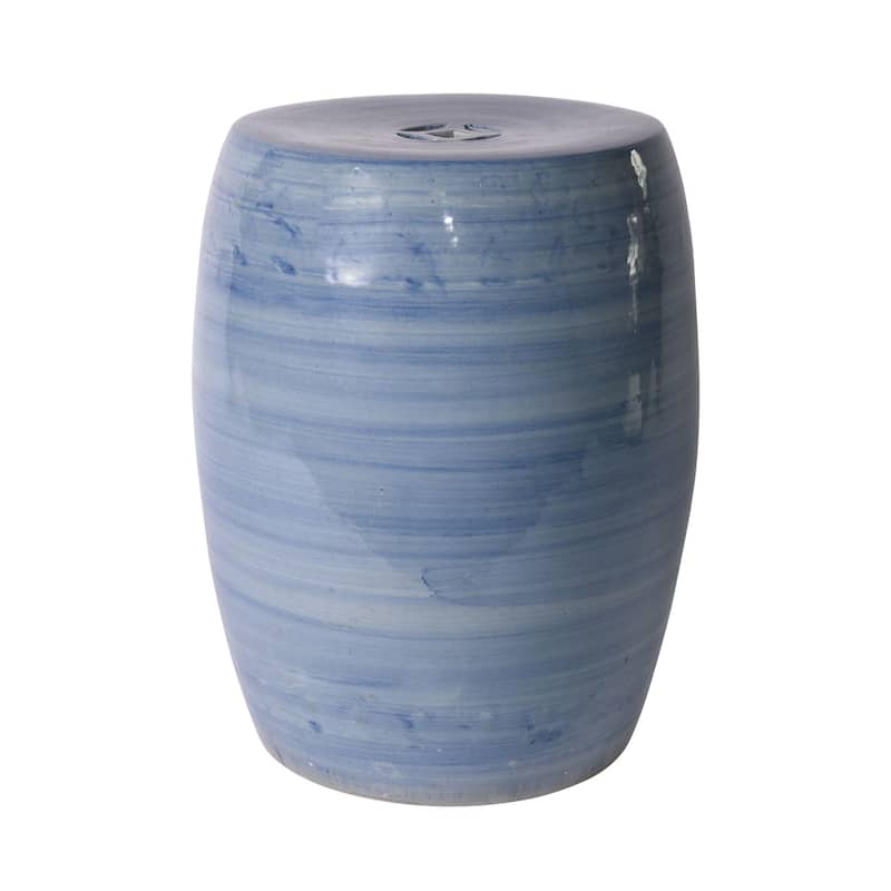 Denim Blue Village Garden Stool - 13x13x17