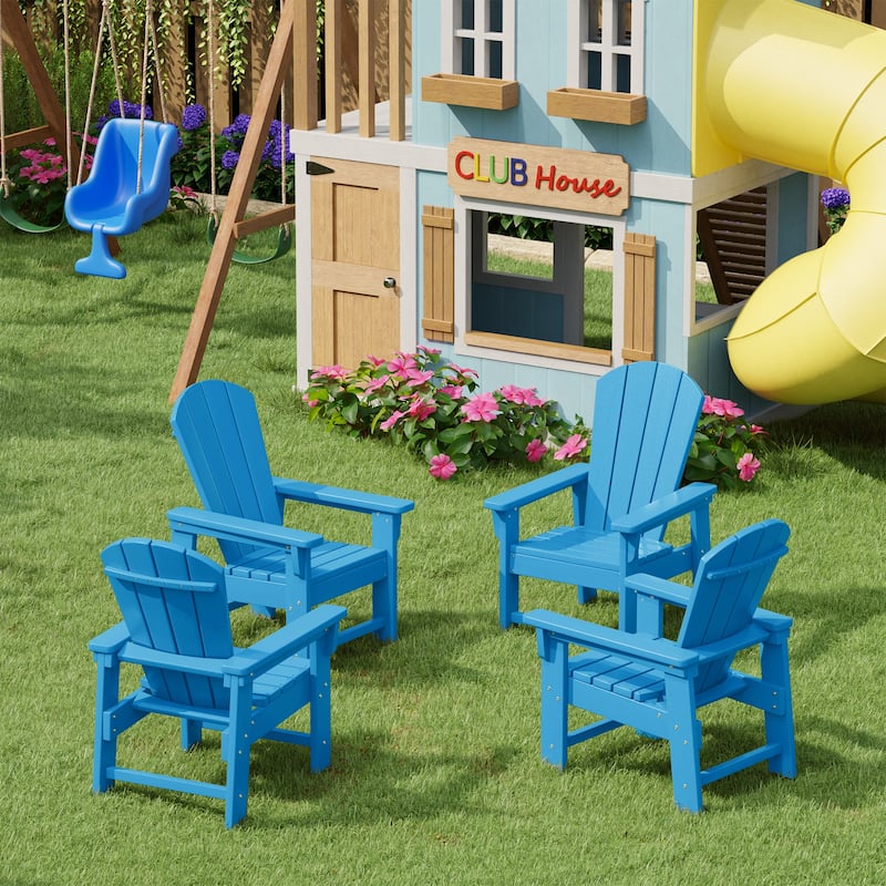Laguna Kids Outdoor Poly Adirondack Chair (Set of 4)
