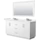 Option White / White Quartz Top / Brushed Nickel Hardware