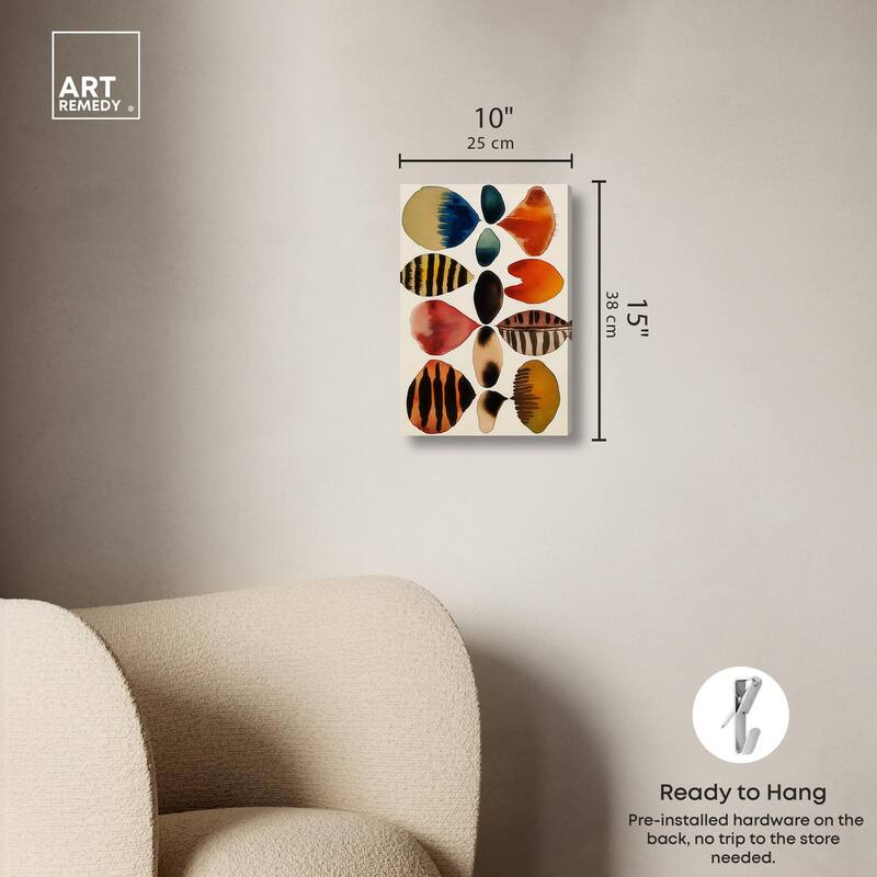 Assembled Pieces II Canvas by Art Remedy, Gallery Wrapped