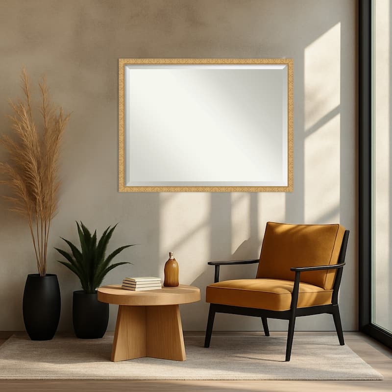 Lila Beveled Wood Framed Wall Mirror