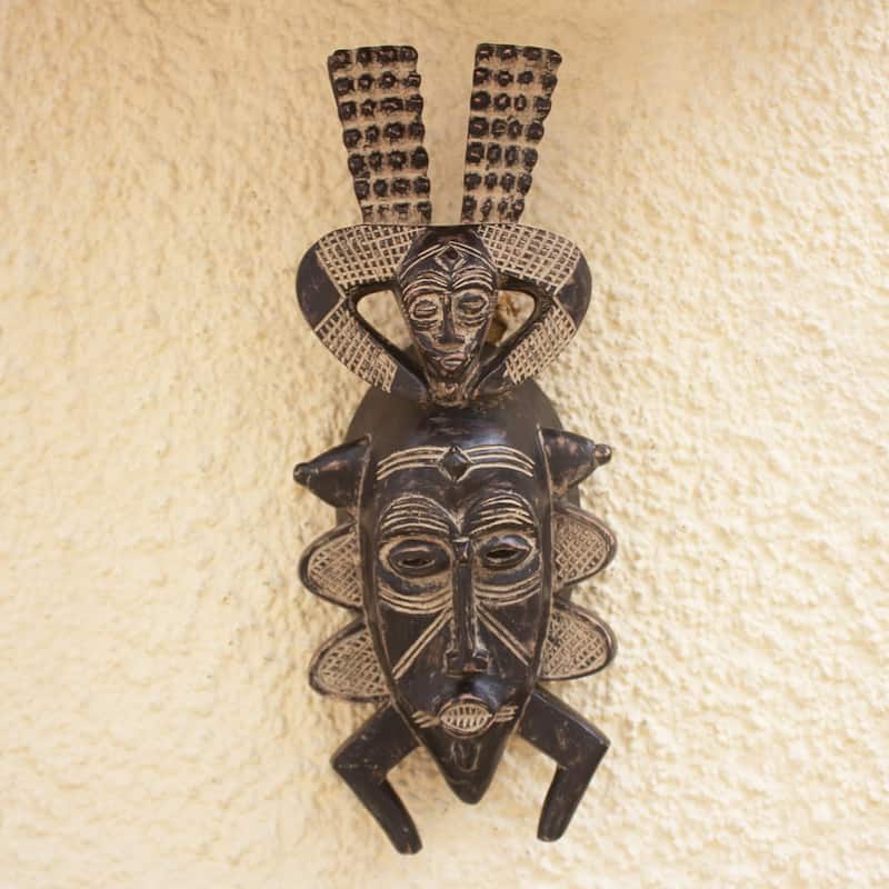 Novica Handmade Senufo Harvest African Wood Mask