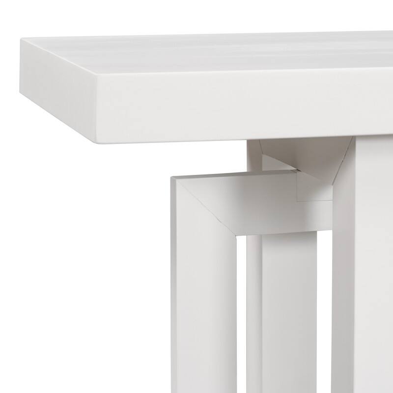 Modern Entryway Console Table with Industrial-inspired Concrete Wood Top, Hallway Foyer Sofa Long Table Entryway Table