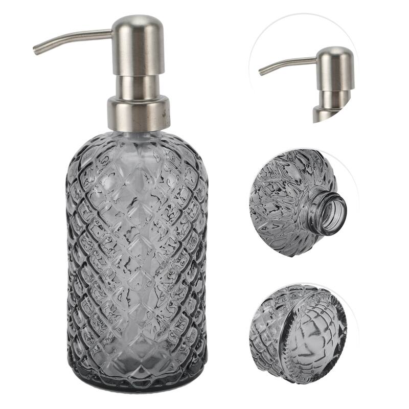 Simple Cylindrical Soap Pump Dispenser for Bath 400ml 1 Pcs