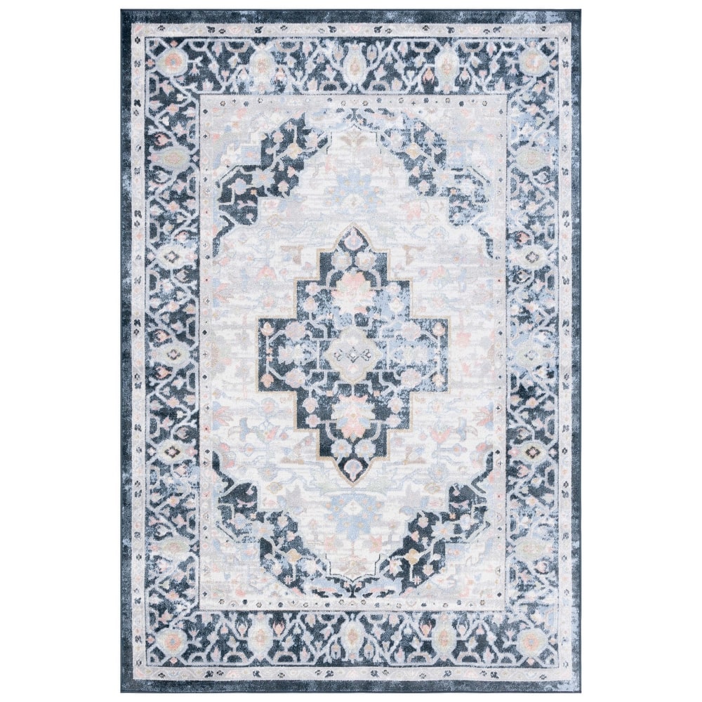 SAFAVIEH Bayside Machine Washable Helka Oriental Rug