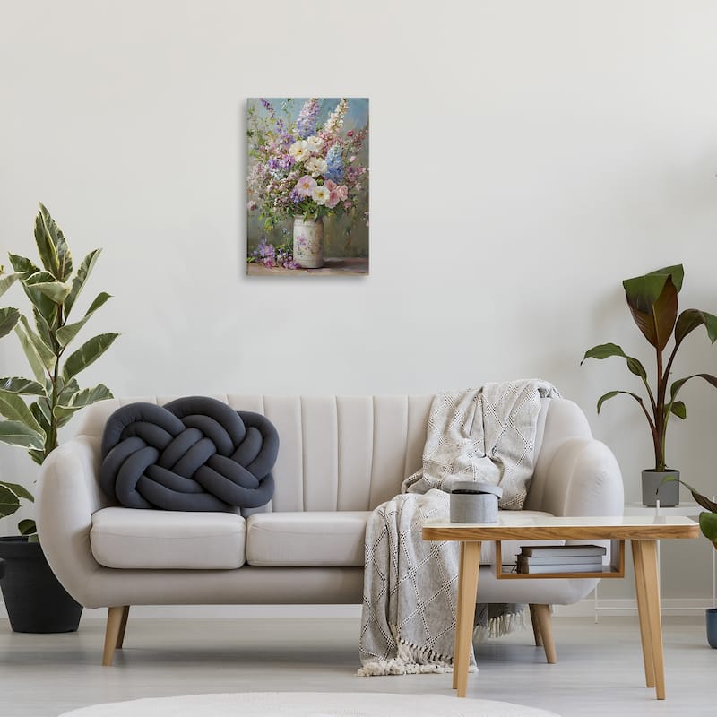 Stupell Flowers in Southern Country Vase Canvas Wall Art Design By Franklyn Gregory