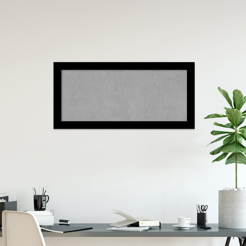 Amanti Art Basic Black Framed Magnetic Board