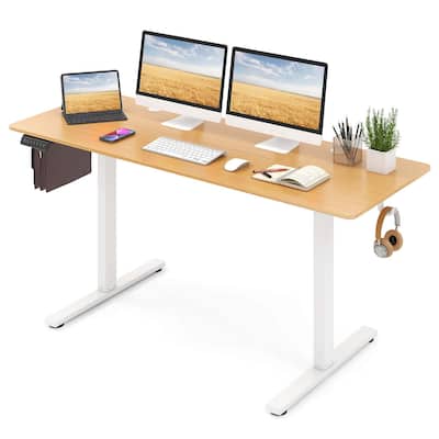 Costway 63 x 24 Inch Sit Stand Desk Height Adjustable Electric - See Details