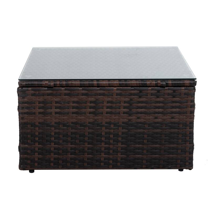 Outdoor Wicker Weaving Conversation Combo Set of 5