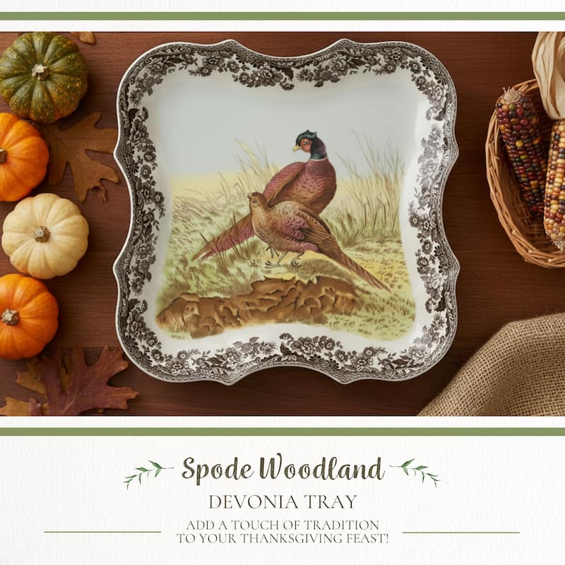 Spode Woodland Devonia Tray - 14 inches