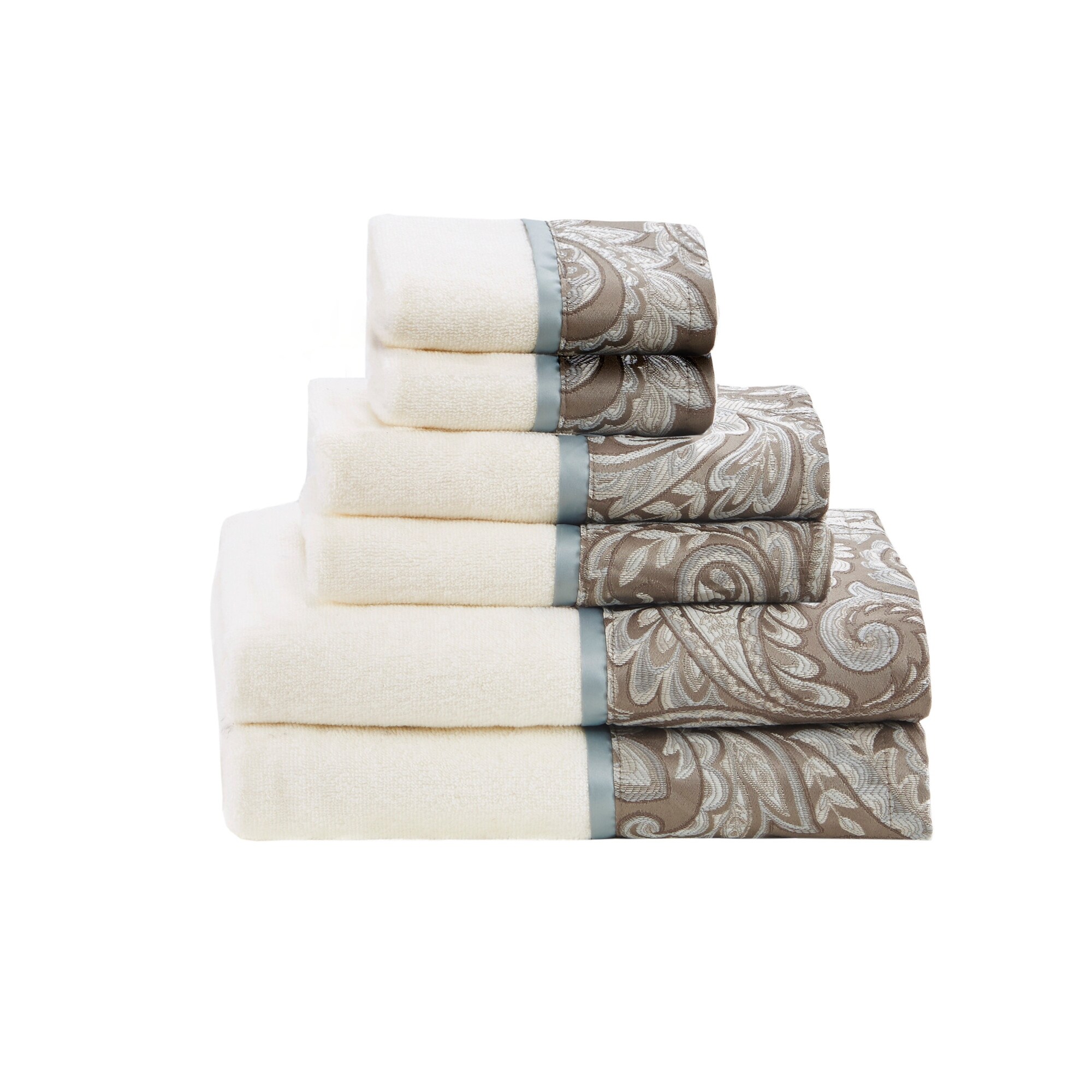 Martha Stewart 100% Cotton Geometric Jacquard Border Bath Towel - Blush, Size: 30 x 54