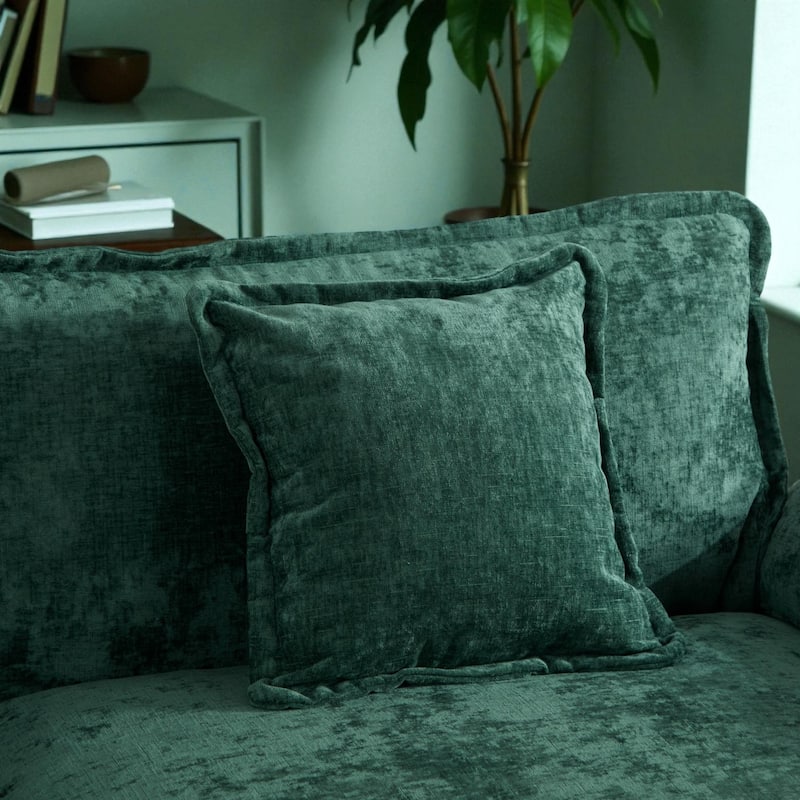 Modern Chenille Loveseat with Wide Armrests, Modular Small Couch for Living Room & Apartment, Double-Layer Cushion Comfort