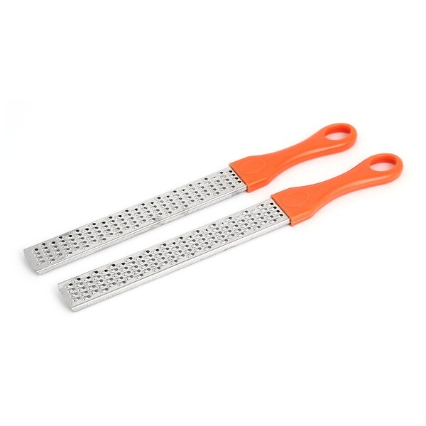 Shop Orange Plastic Handle Metal Vegetable Fruit Grater ...