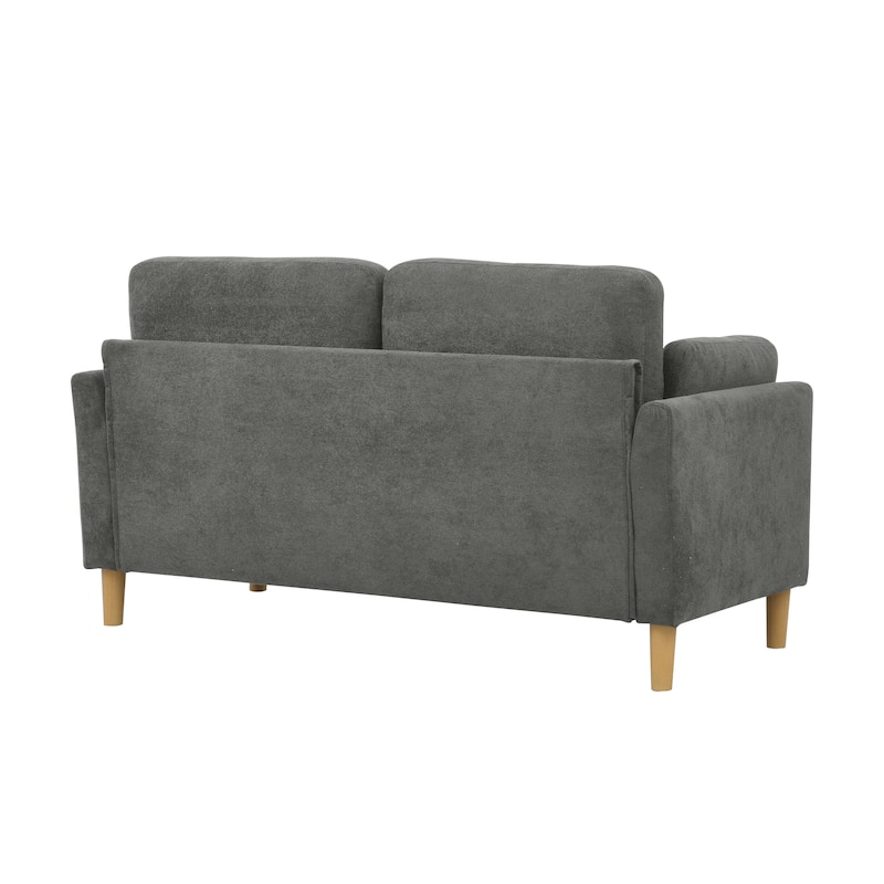 Minimalist Upholstered Sofa - 2 Seats - 30.5" D x 66" W x 35" H