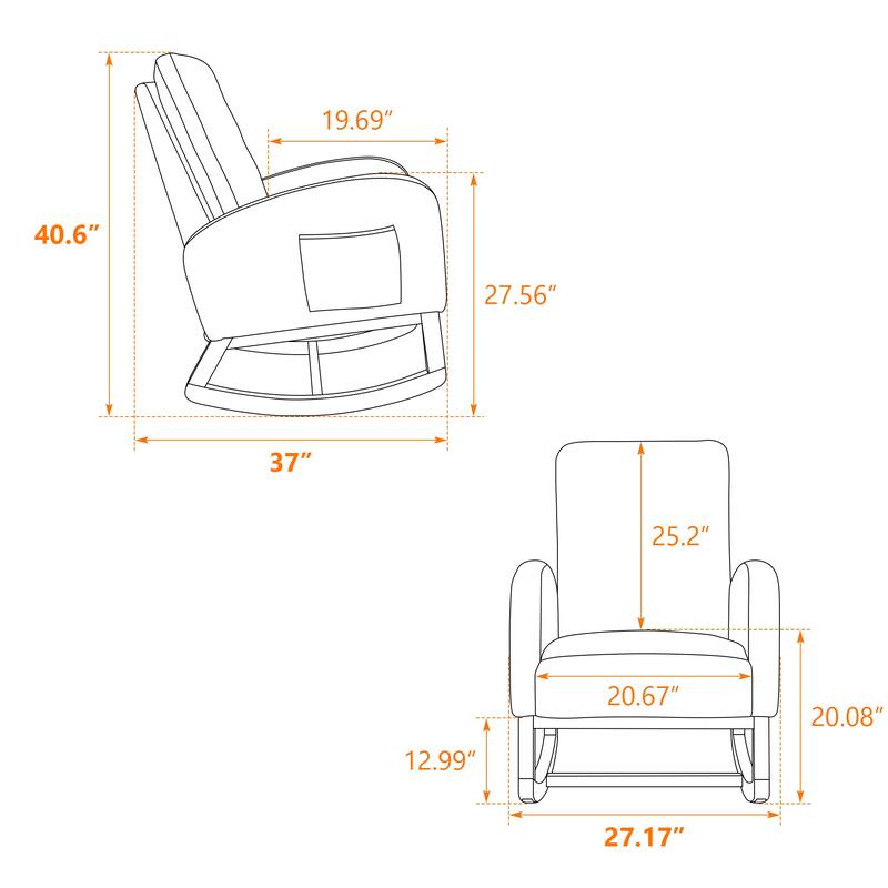 Rocking Accent Armchair