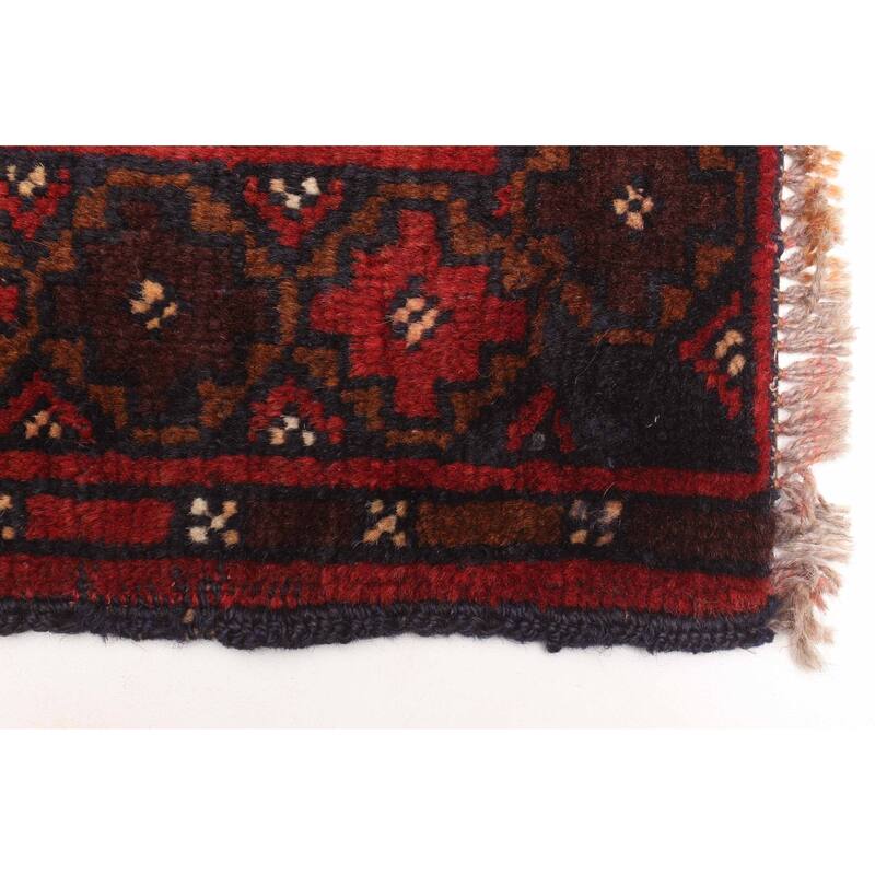 ECARPETGALLERY Hand-knotted Teimani Dark Navy Wool Rug - 2'10 x 4'3