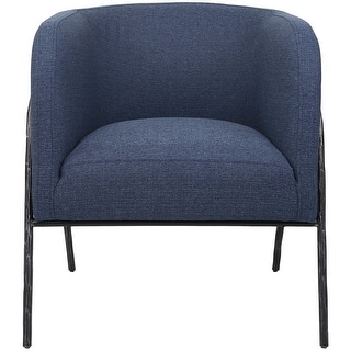 Uttermost 23683 Jacobsen 27" Wide Iron and Plywood Framed Barrel Arm