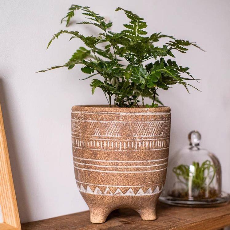RusticReach Bohemian Red Clay Planter