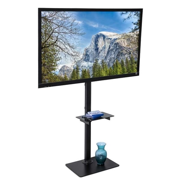 Shop Mount It Portable Tv Floor Stand With Mount Tall Pedestal