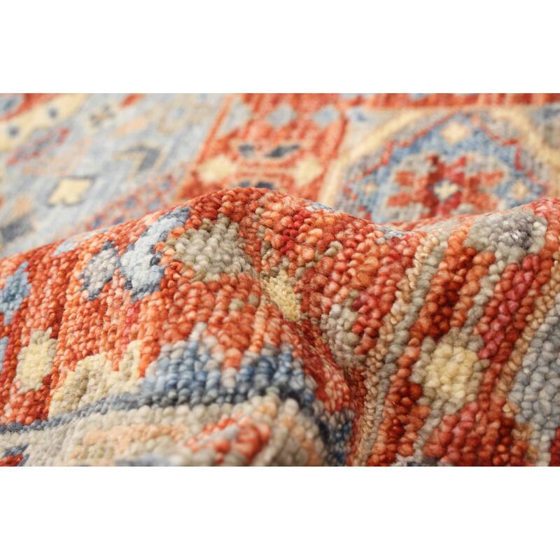 ECARPETGALLERY Hand-knotted Mamluk Dark Copper Wool Rug - 9'10 x 14'0